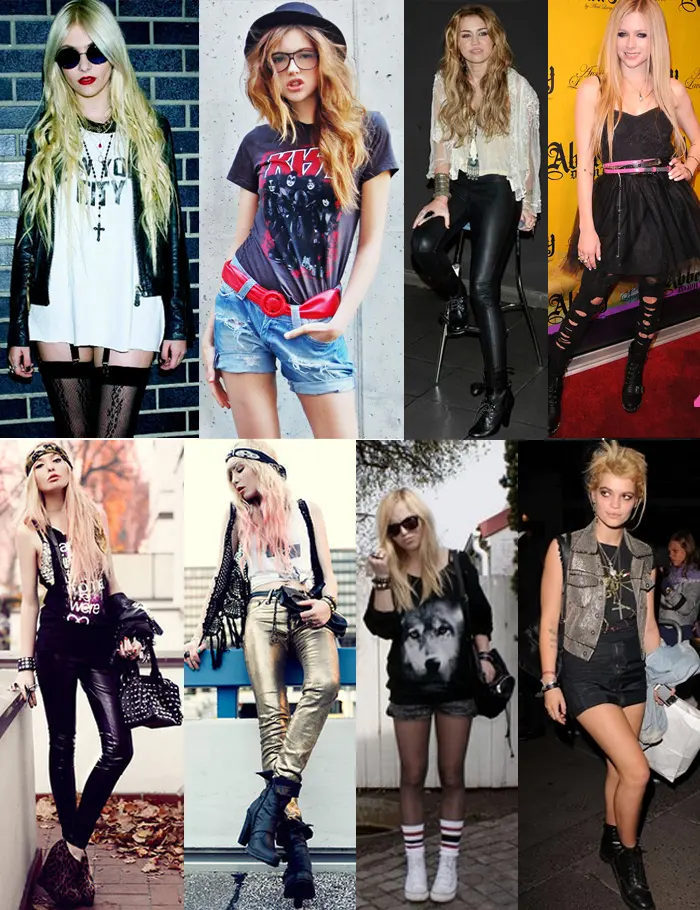 Mulheres no Rock: Moda pra roqueiras - looks do dia